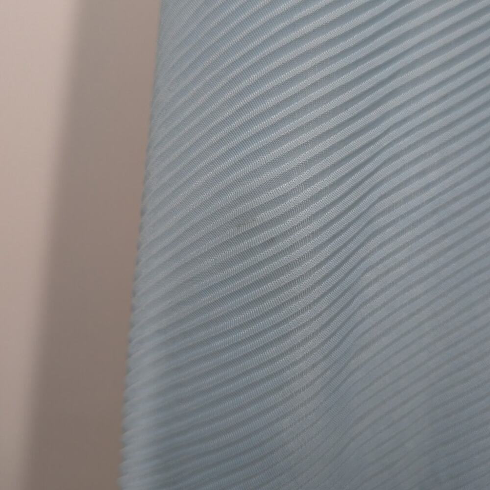 Roland Mouret Ballard Plisse Draped Gown Plunge Neckline Blue Dress Size 6 - Picture 7 of 14